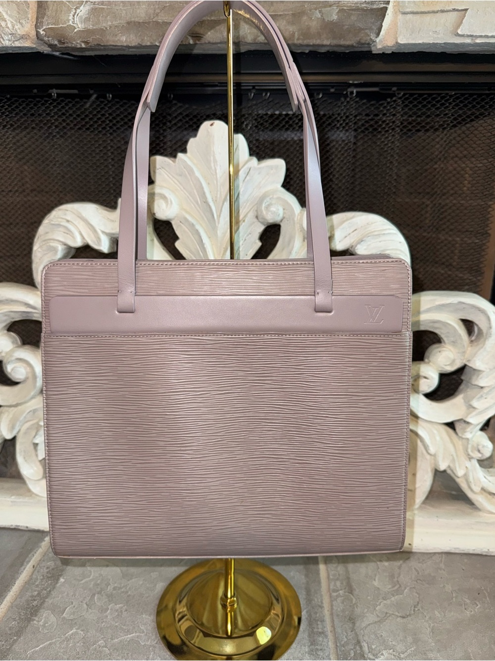 Louis Vuitton Lilac Epi Croisette Shoulder Bag with COA